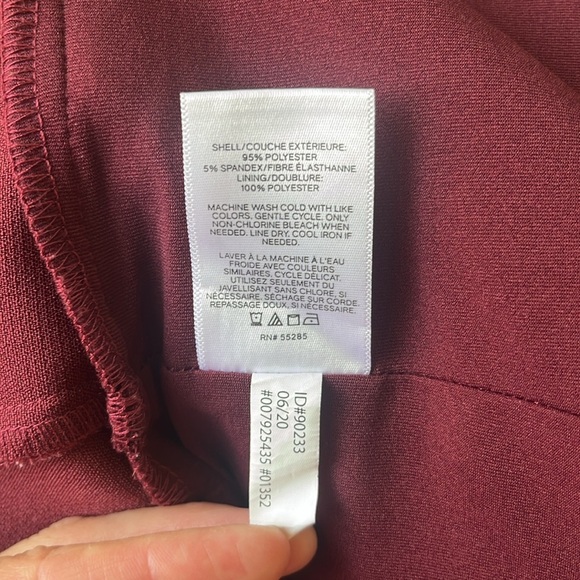 EXPRESS Long Sleeve Blazer Jumpsuit in Wine Red Size 16 - Picture 8 of 13